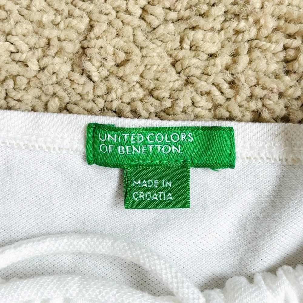 united colors of benetton white halterneck adjustable flowy tank top - Picture 9 of 16